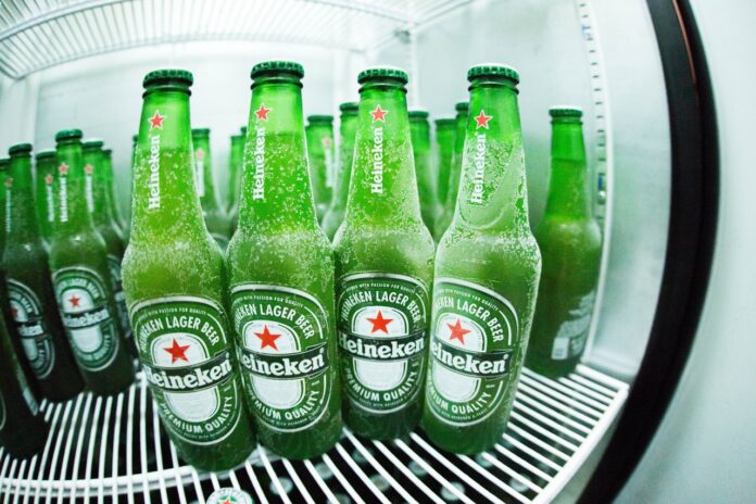 Heineken Beer In Fridge