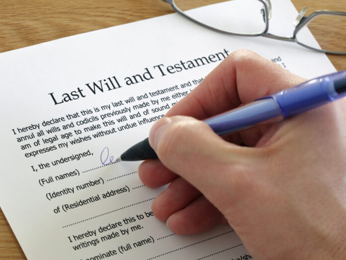 Signing Last Will and Testament